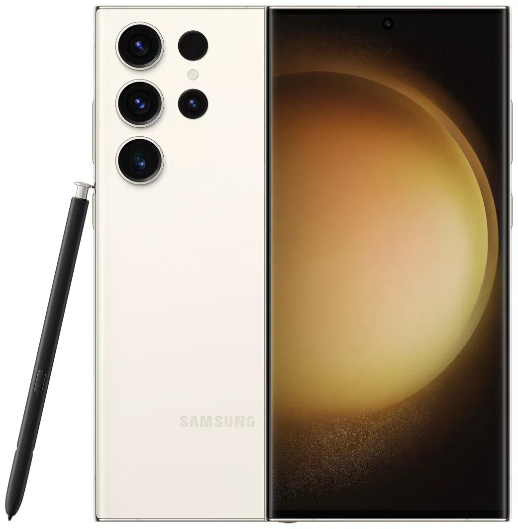 Смартфон Samsung Galaxy S23 Ultra 5G, 12.512 Гб, Dual SIM (nano SIM+eSIM), кремовый
